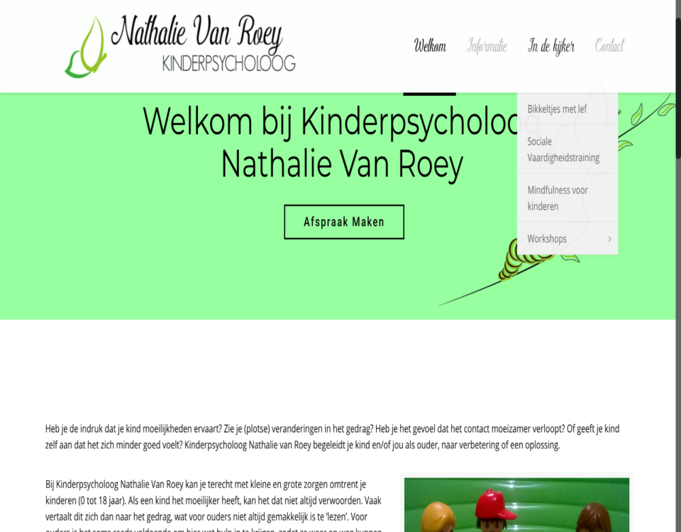 kinderpsycholoognathalie gemaakt door " ik wil een website "