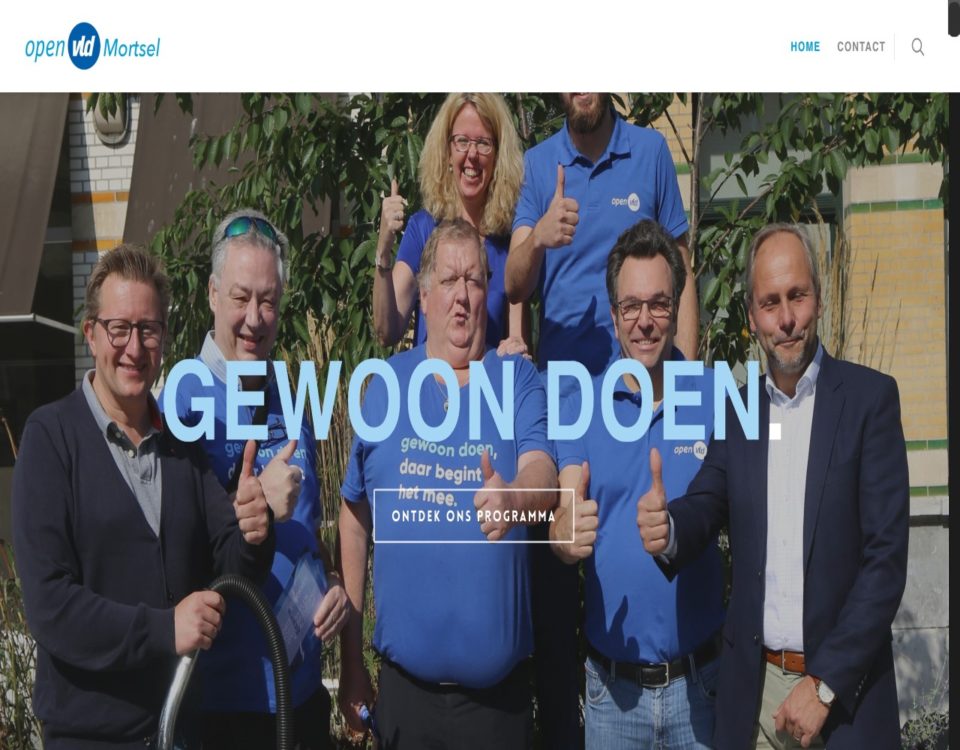 open vld Mortsel website gemaakt door ikwileensite.be