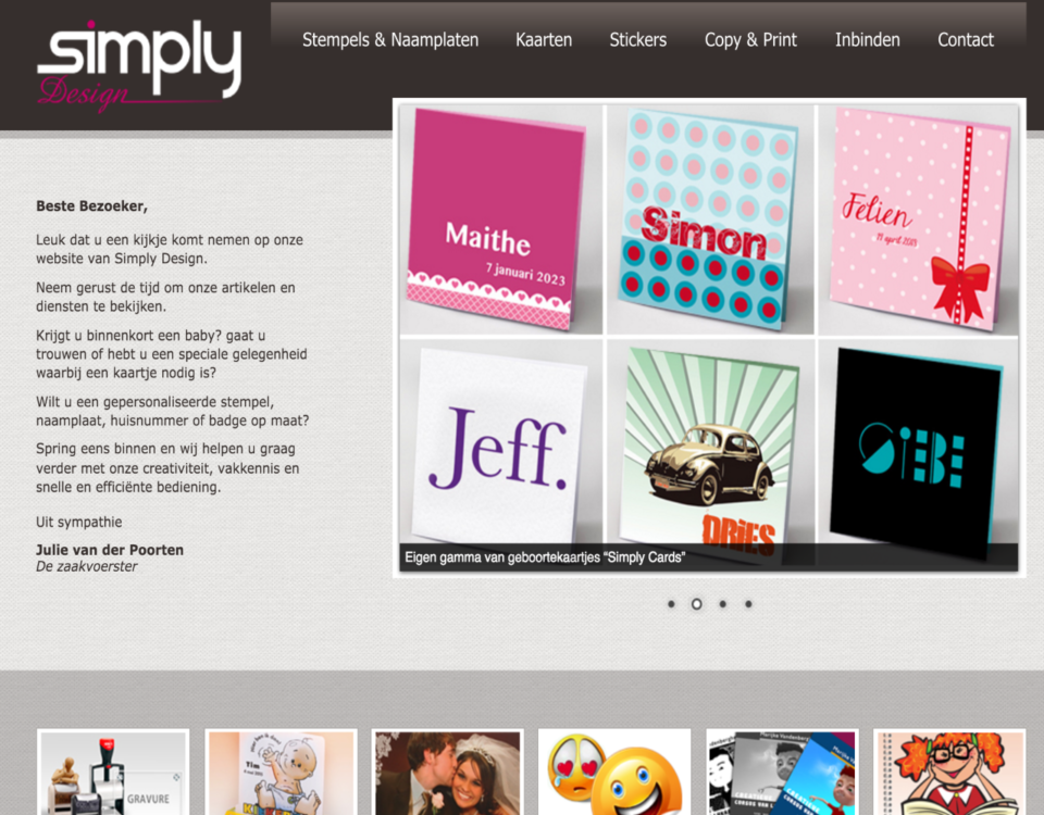 Simply Design website