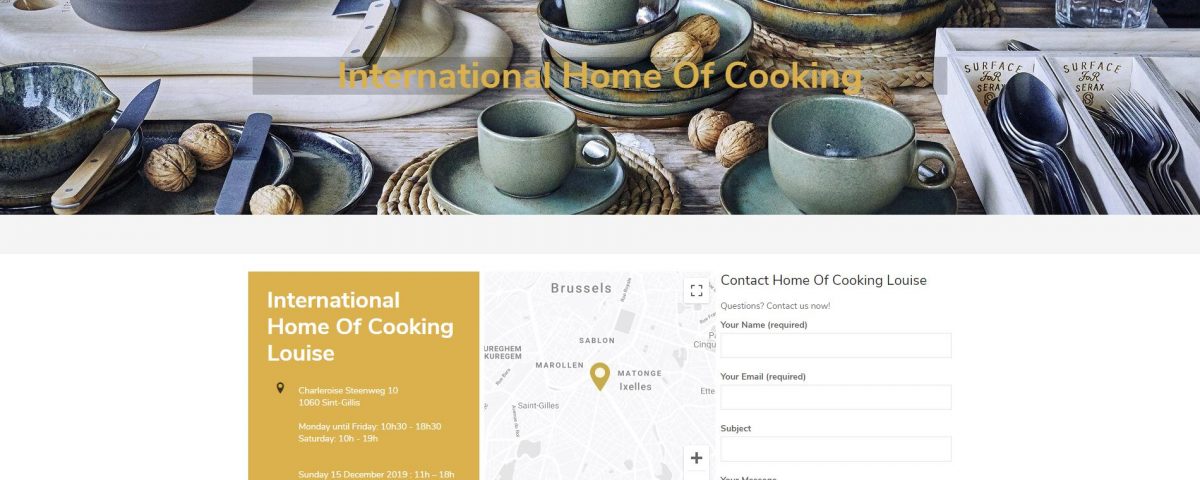 International Home Of Cooking website