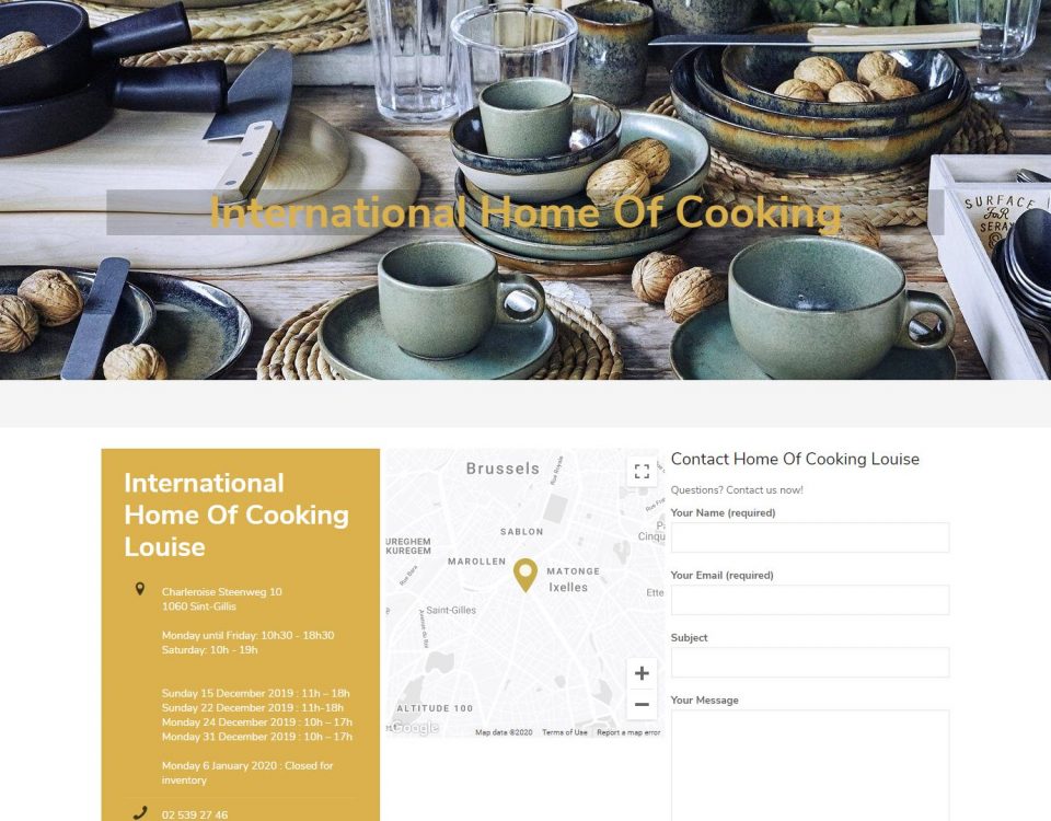 International Home Of Cooking website