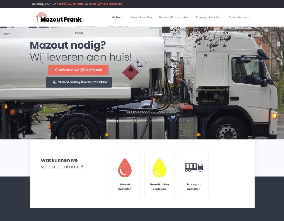 Mazout Frank website